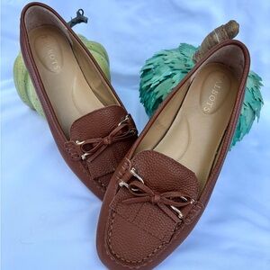 Brown Leather Shoes by Talbots.  Never worn.  New without box.  Ladies size 8.